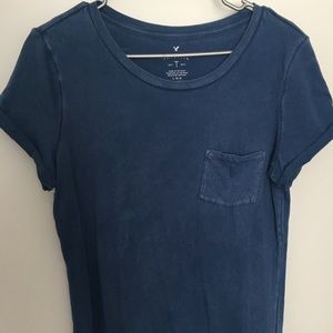 Blue Pocket Tee